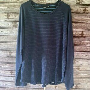 Hurley‎ Men's Striped Long-Sleeved Pullover Size L